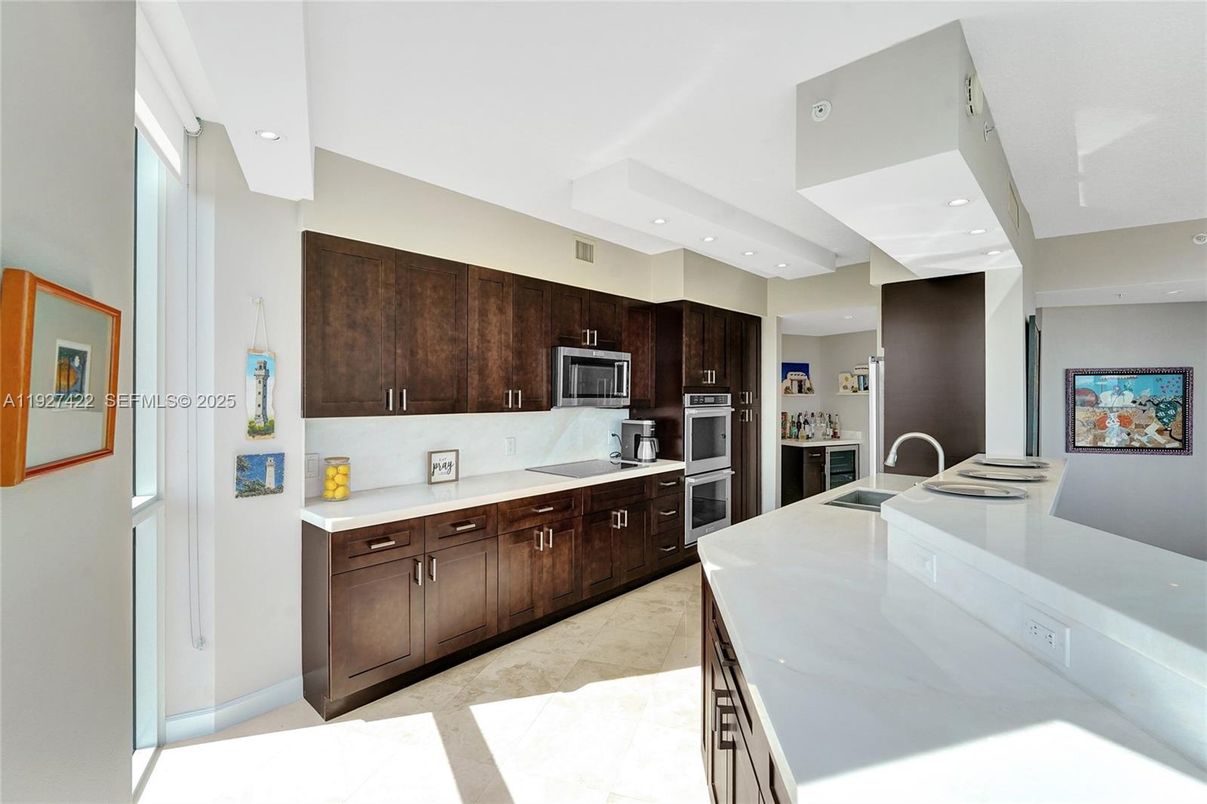 Interior, Kitchen, Recessed Lighting, Stainless Steel Appliances