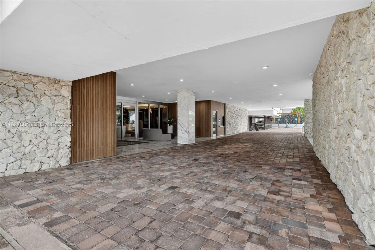 Interior, Recessed Lighting, Stone Walls