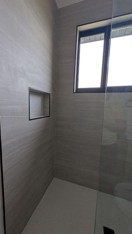 Bathroom, Empty room, Glass Shower, Interior