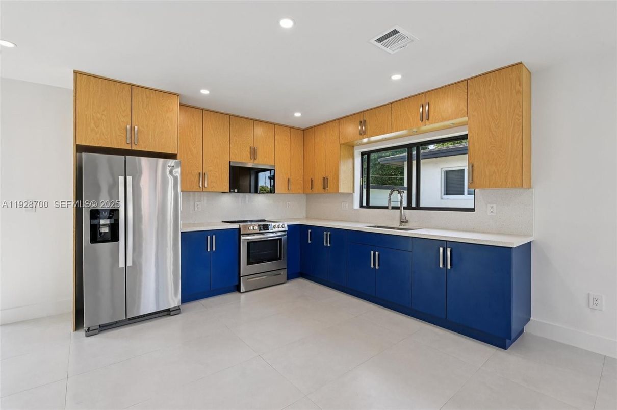 Interior, Kitchen, Recessed Lighting, Stainless Steel Appliances