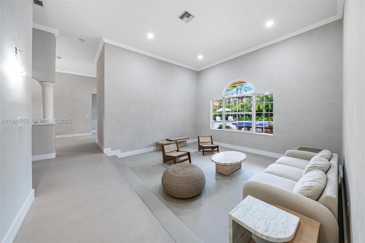 Interior, Living room, Recessed Lighting