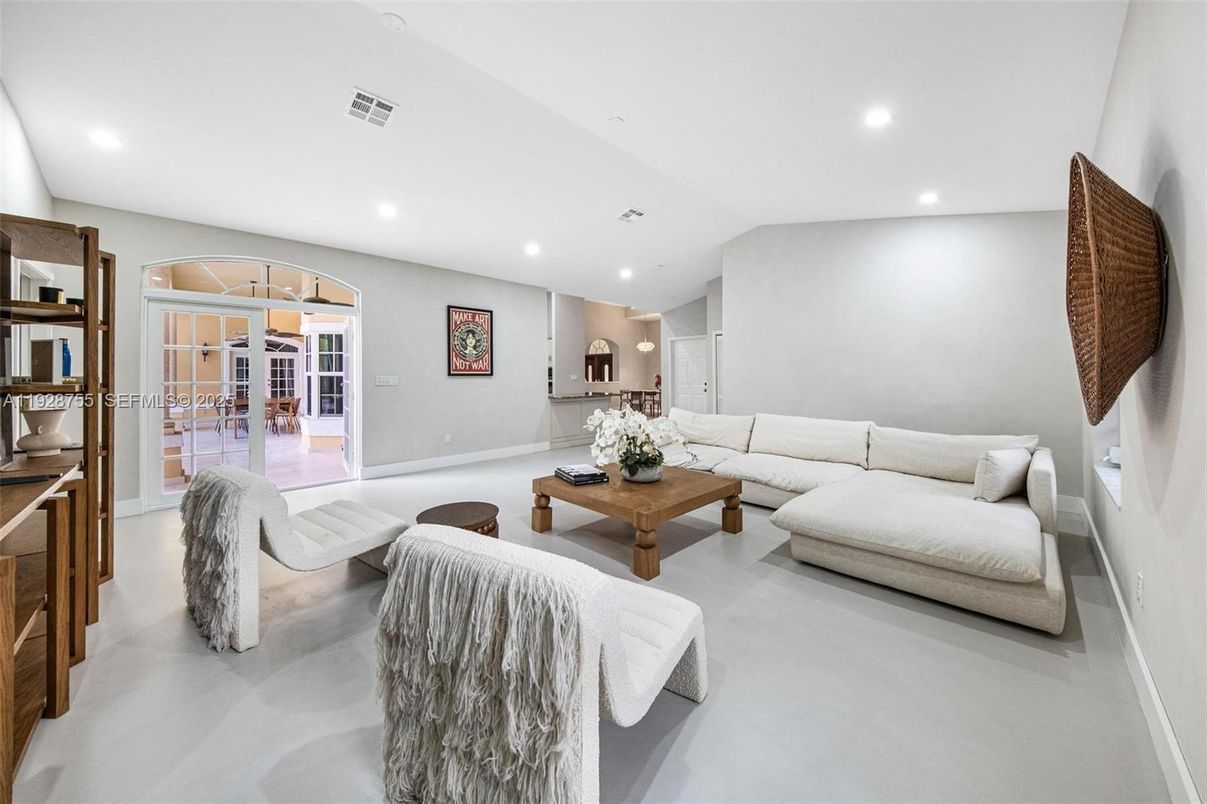 Interior, Living room, Recessed Lighting