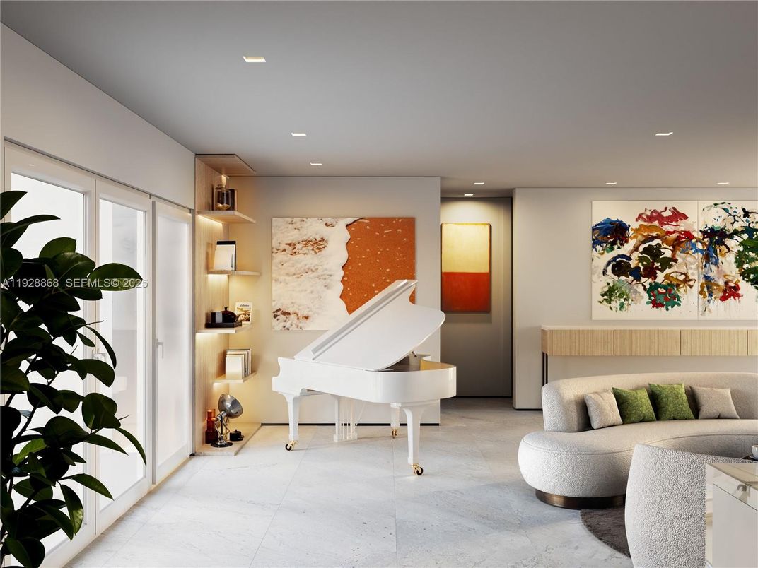 Interior, Piano, Recessed Lighting