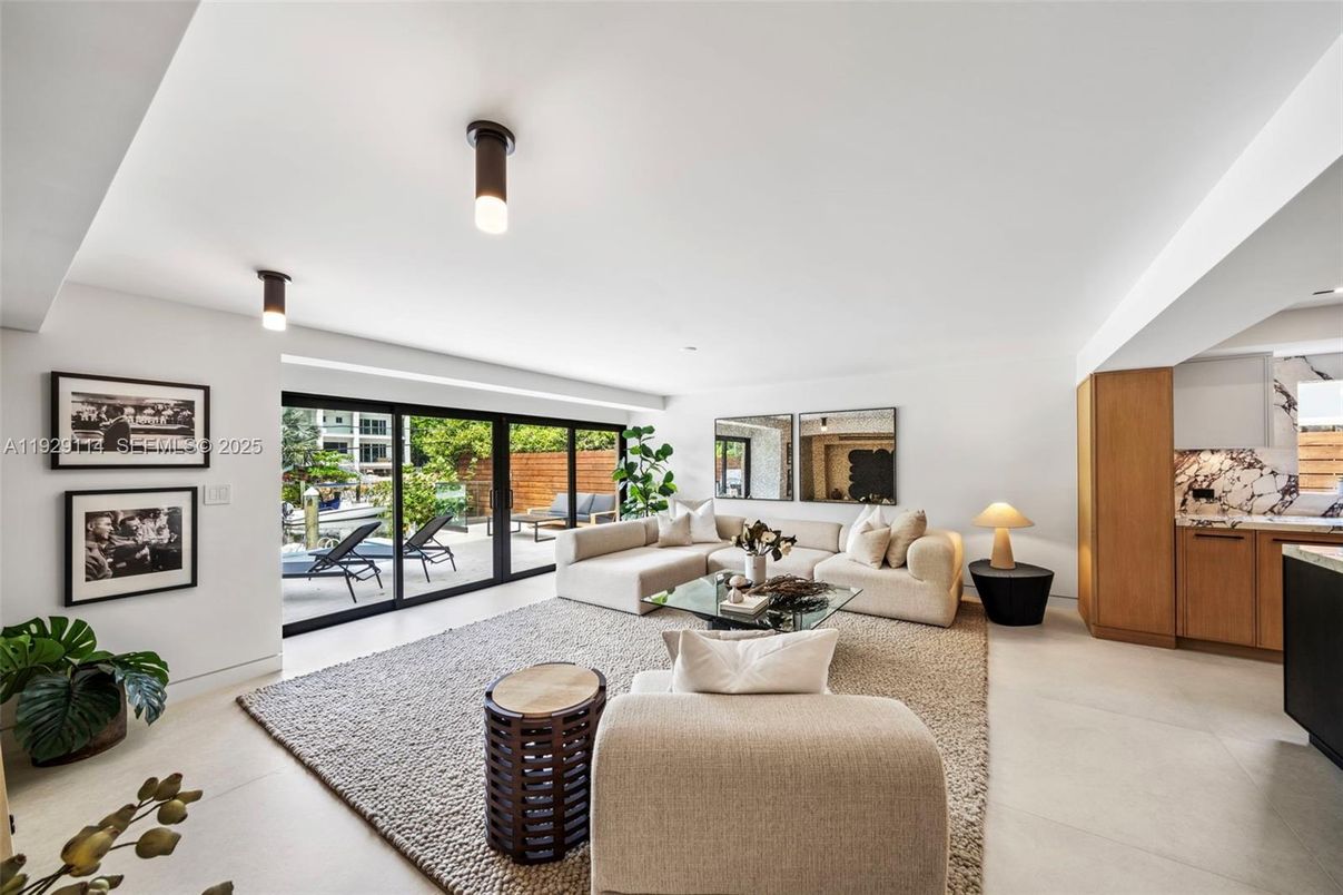 Interior, Living room, Recessed Lighting