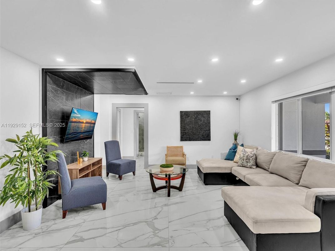 Interior, Living room, Marble, Recessed Lighting