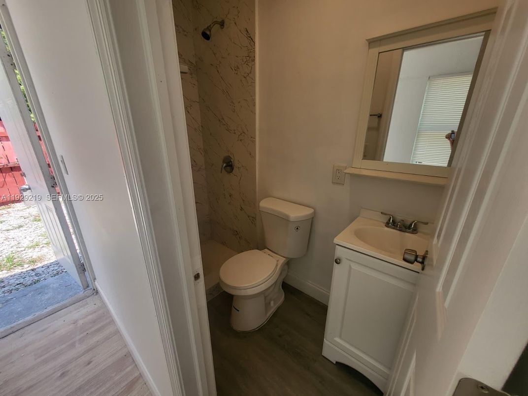 Bathroom, Interior, Marble Walls, Wood Texture Flooring