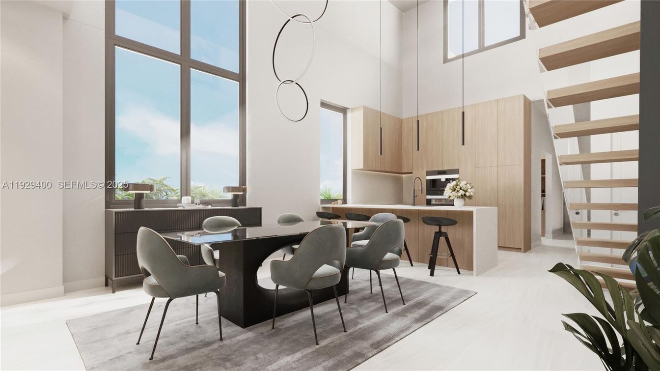 Dining room, Interior, Kitchen, Pendant Lights