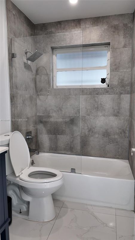 Bathroom, Glass Shower, Interior, Marble