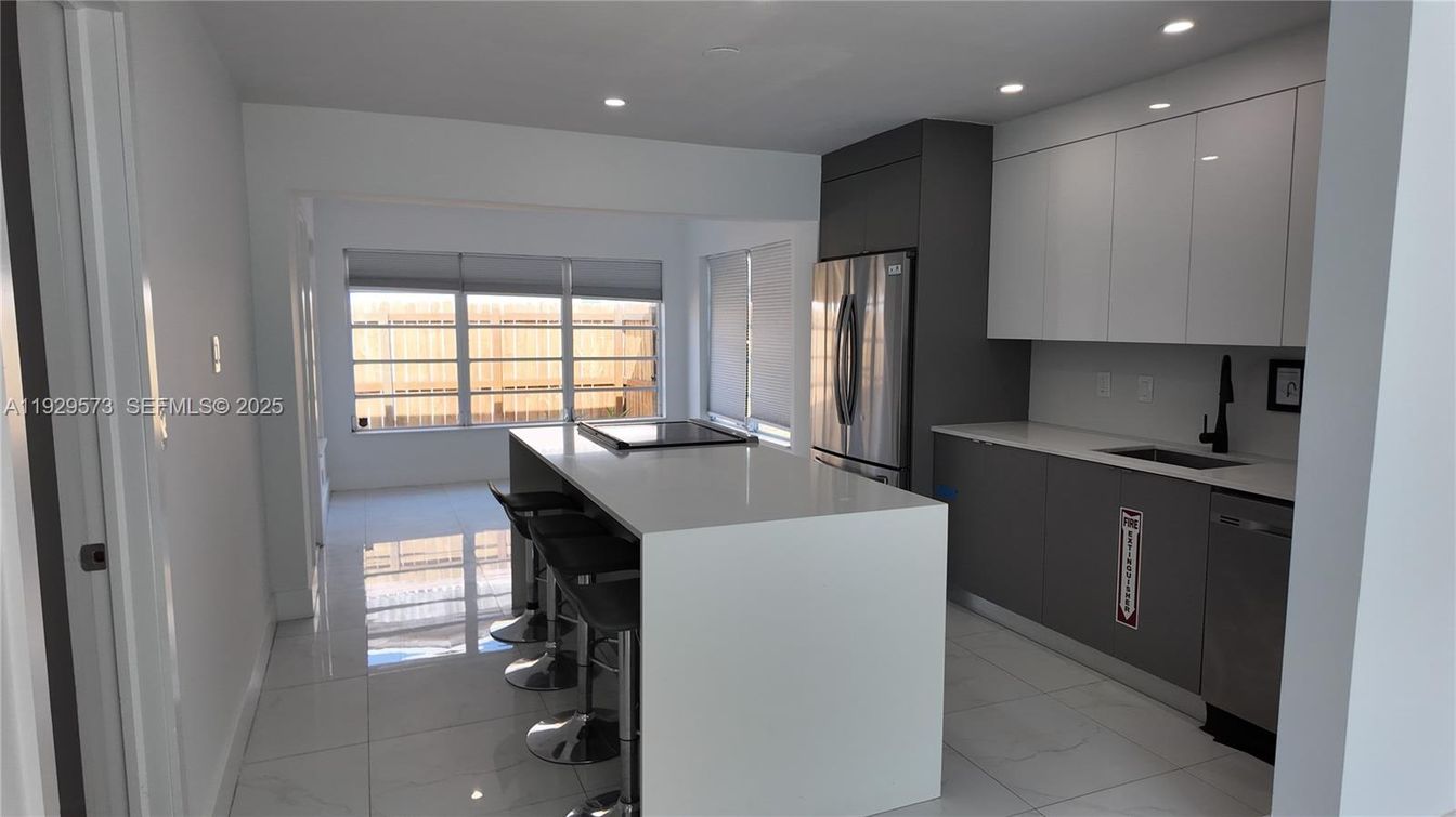 Interior, Kitchen, Marble, Recessed Lighting, Stainless Steel Appliances