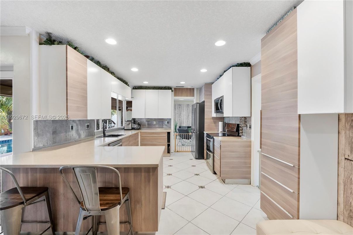 Interior, Kitchen, Recessed Lighting, Stainless Steel Appliances