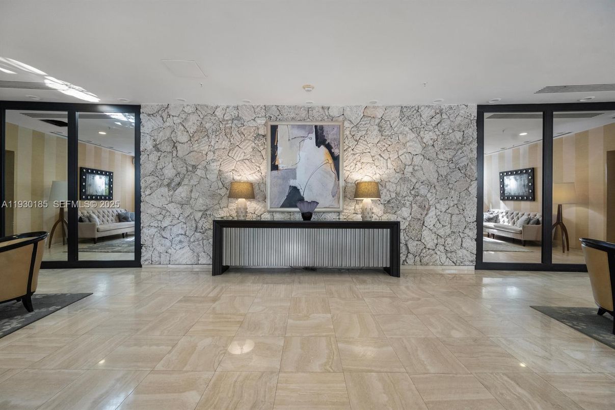 Interior, Recessed Lighting, Stone Walls