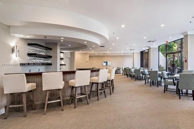 Dining room, Interior, Recessed Lighting