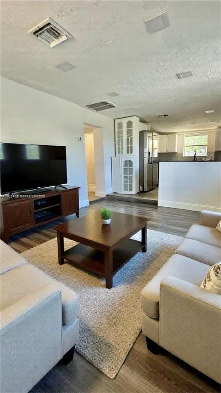 Interior, Kitchen, Living room, Wood Texture Flooring