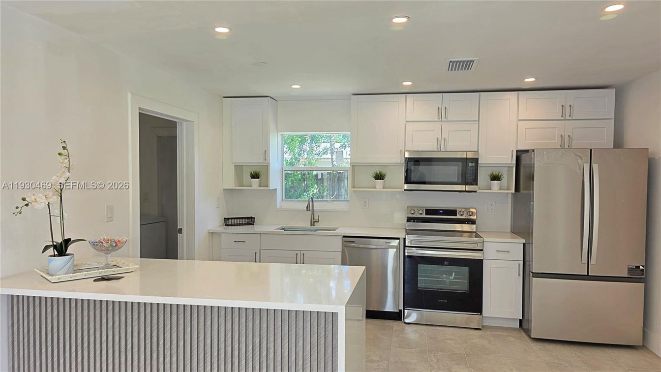 Interior, Kitchen, Recessed Lighting, Stainless Steel Appliances