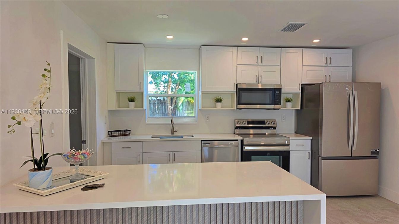 Interior, Kitchen, Recessed Lighting, Stainless Steel Appliances