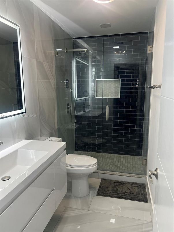 Bathroom, Glass Shower, Interior