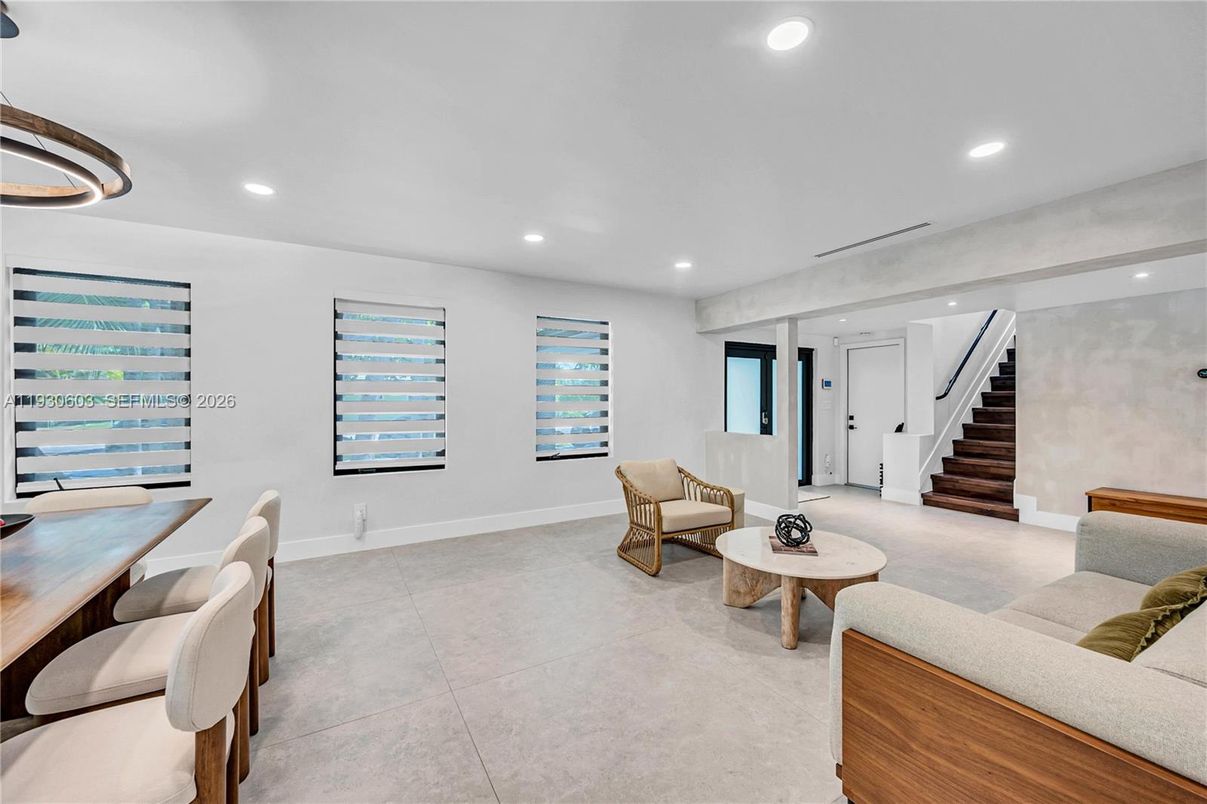 Interior, Living room, Recessed Lighting