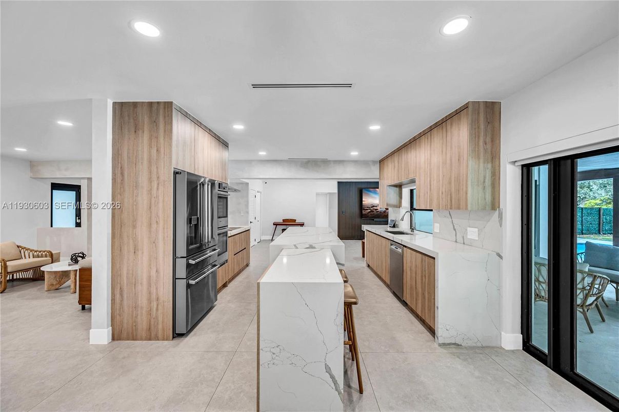 Interior, Kitchen, Recessed Lighting, Stainless Steel Appliances