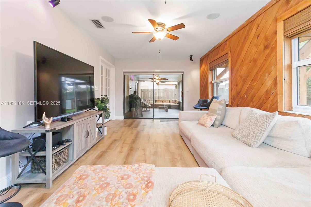 Interior, Living room, Wood Texture Flooring, Wooden Walls