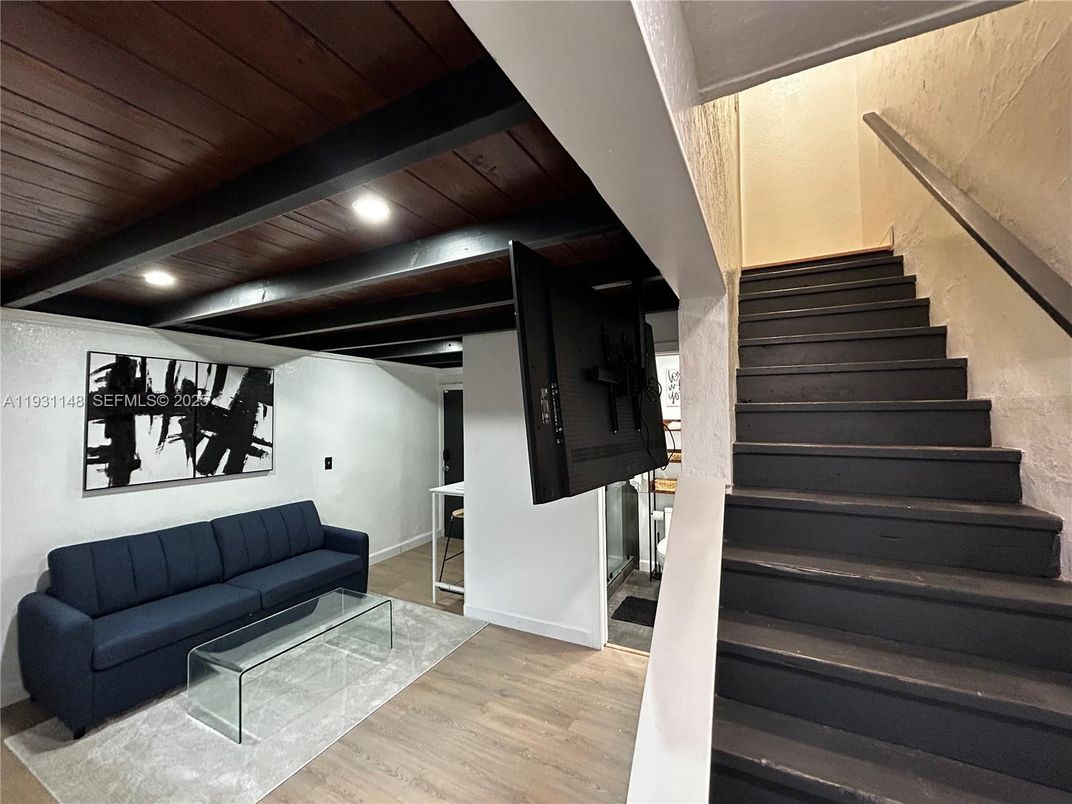 Interior, Recessed Lighting, Wooden Ceilings, Wood Texture Flooring