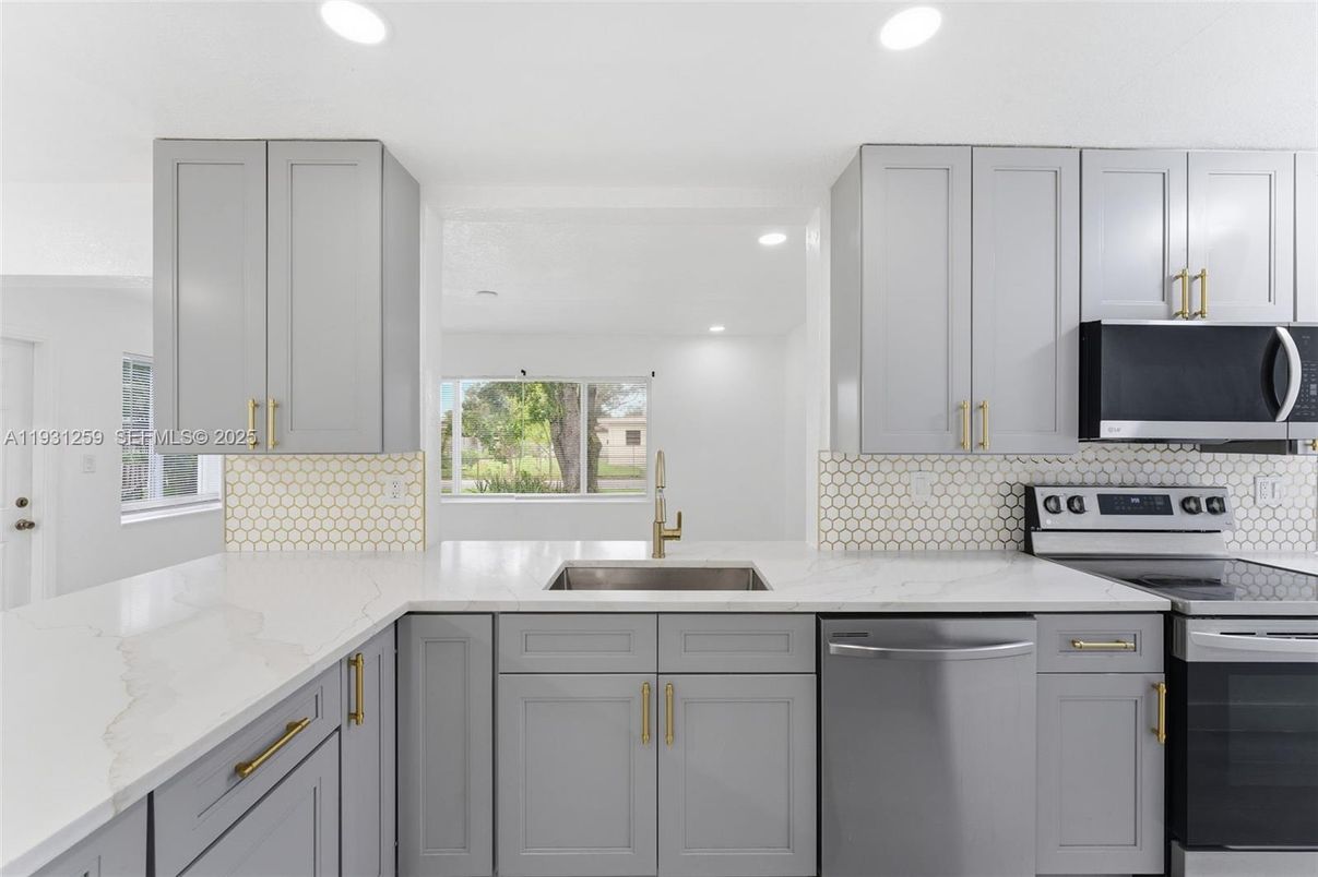 Interior, Kitchen, Recessed Lighting, Stainless Steel Appliances