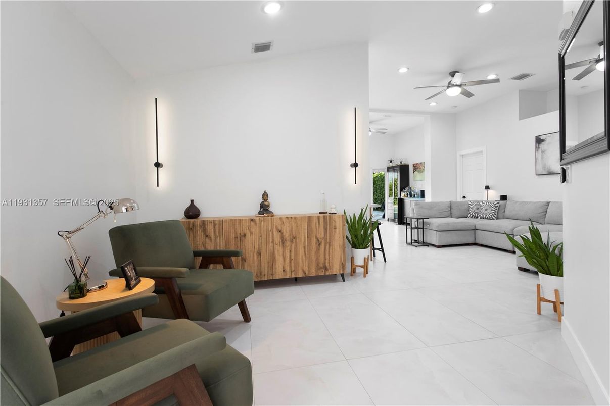 Interior, Living room, Recessed Lighting