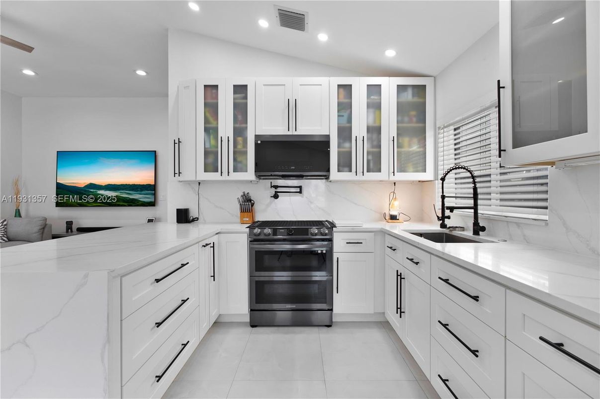 Interior, Kitchen, Recessed Lighting, Stainless Steel Appliances