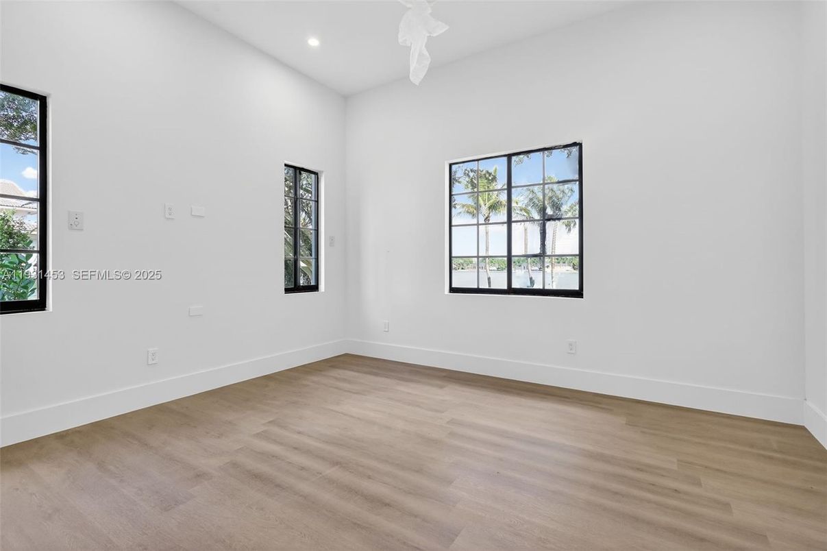 Bathroom, Glass Shower, Interior, Recessed Lighting, Wood Texture Flooring