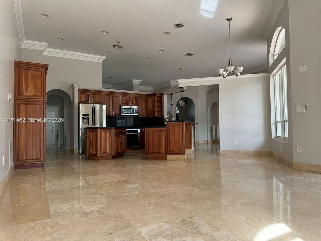 Interior, Kitchen, Pendant Lights, Recessed Lighting, Stainless Steel Appliances