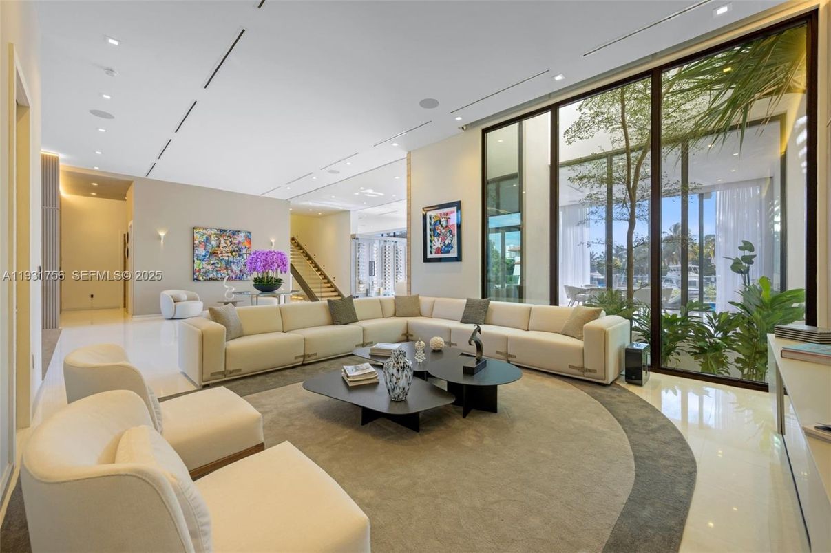 Interior, Living room, Recessed Lighting