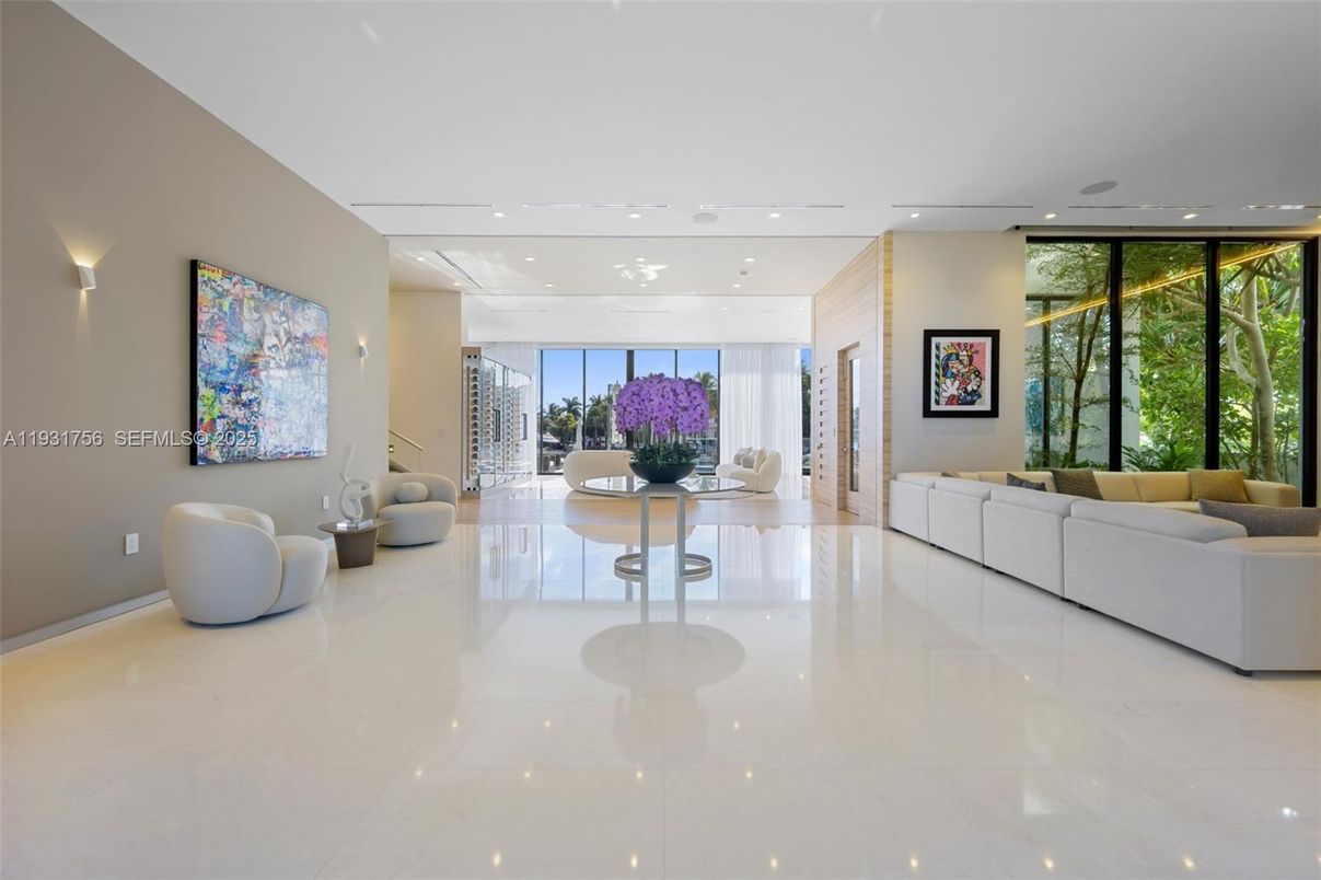 Interior, Living room, Recessed Lighting