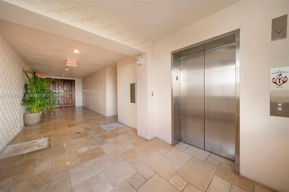 Elevator, Interior, Recessed Lighting