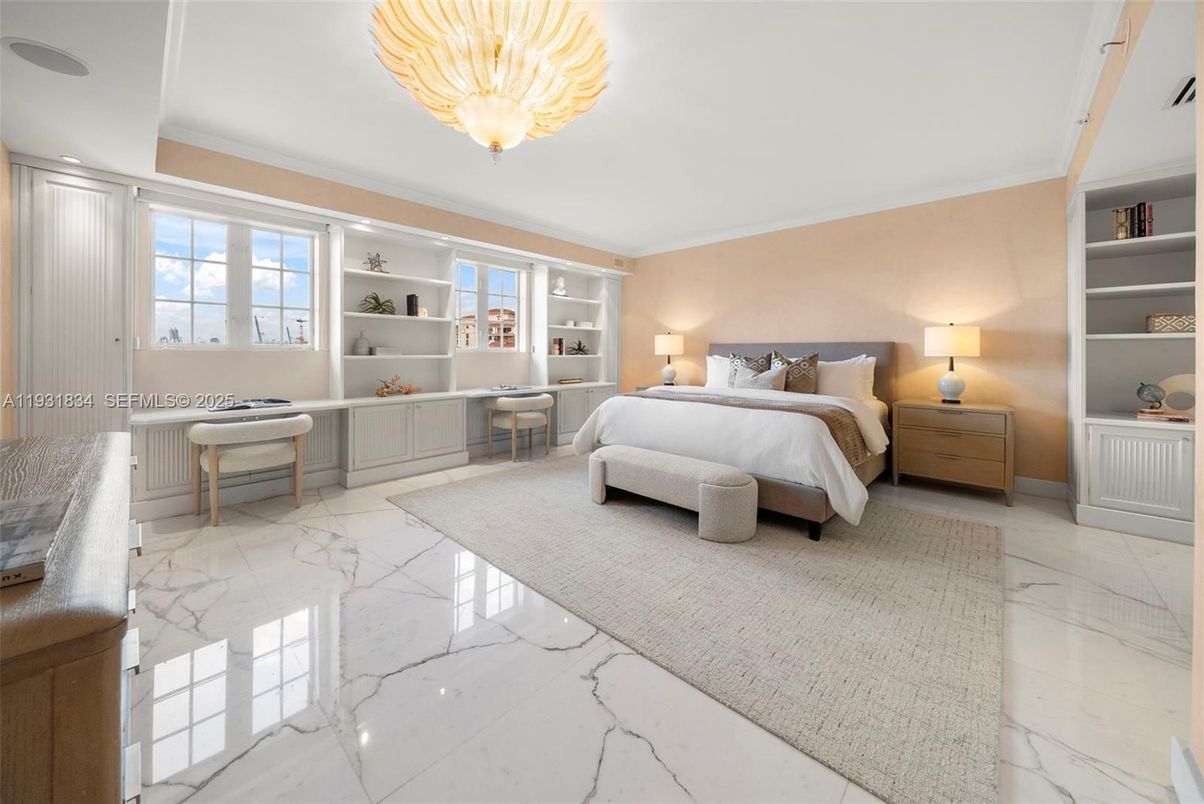 Bedroom, Interior, Marble