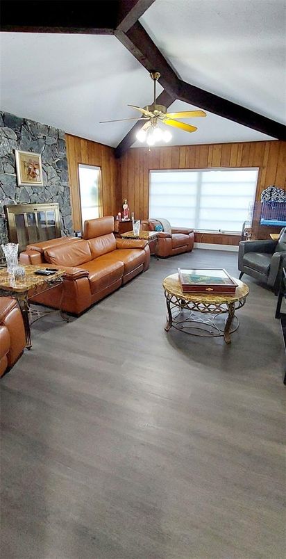 Interior, Living room, Stone Walls, Wooden Walls