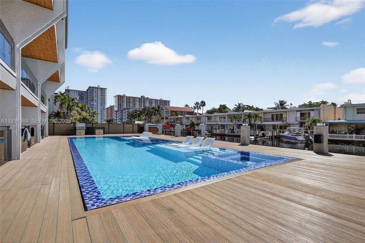 Exterior, Pool, Wood Texture Flooring