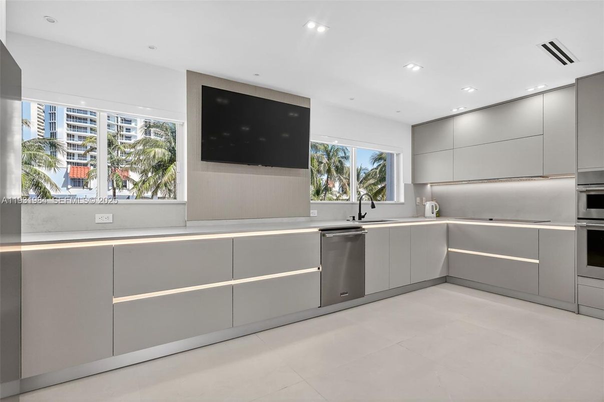 Interior, Kitchen, Recessed Lighting, Stainless Steel Appliances