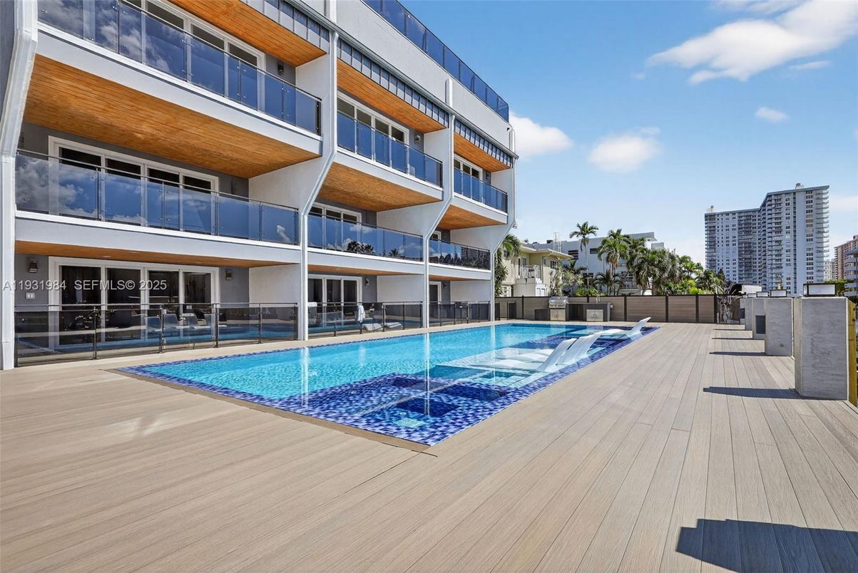 Exterior, Pool, Wood Texture Flooring