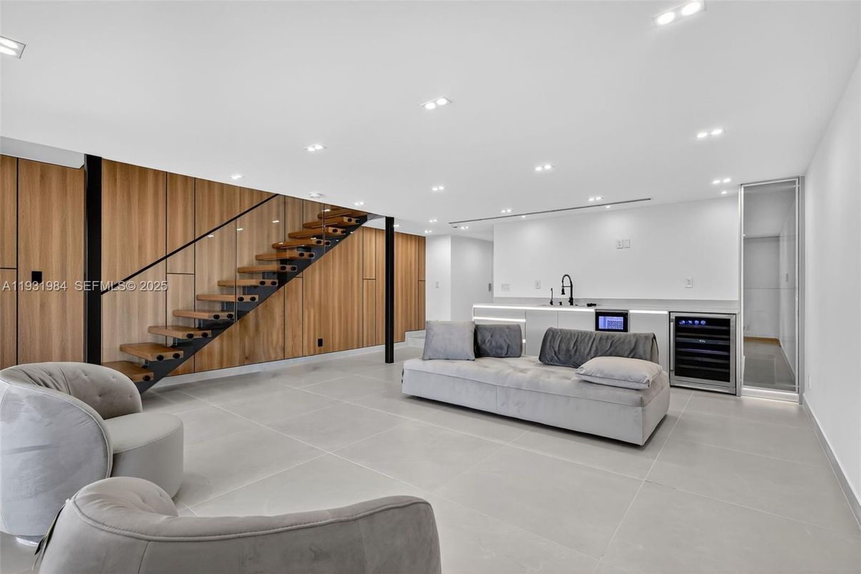 Interior, Recessed Lighting, Wooden Walls