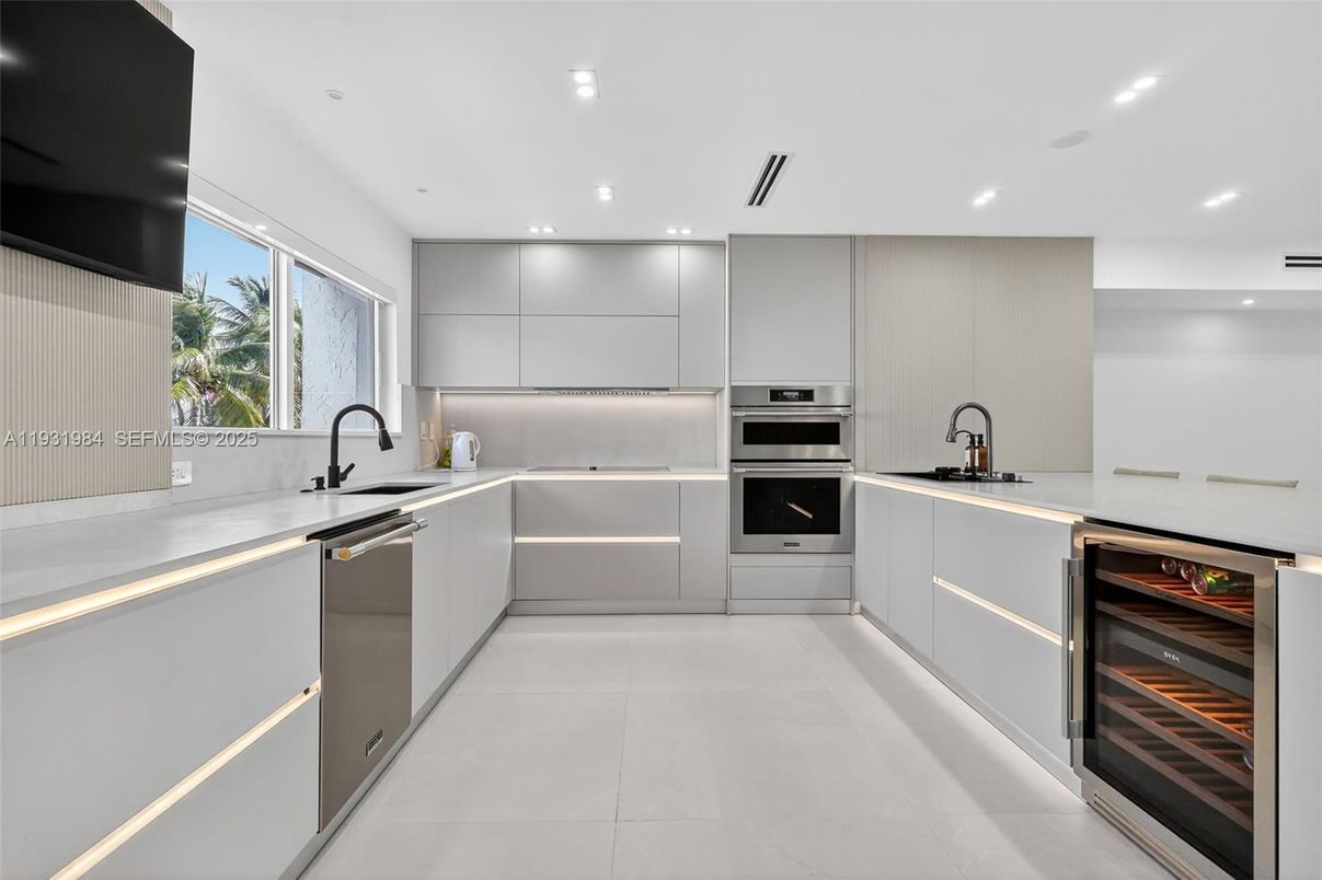 Interior, Kitchen, Recessed Lighting, Stainless Steel Appliances