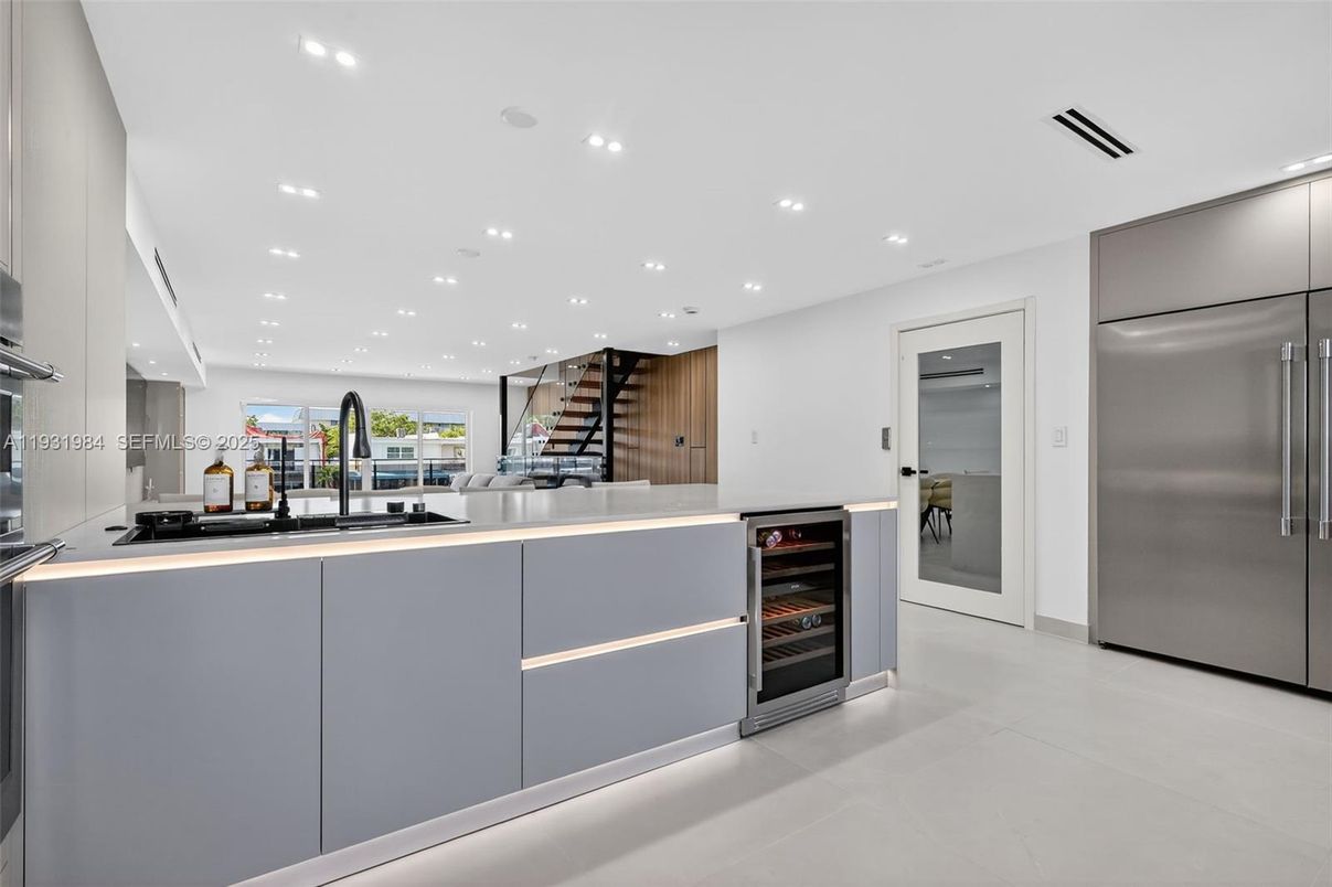 Interior, Kitchen, Recessed Lighting, Stainless Steel Appliances