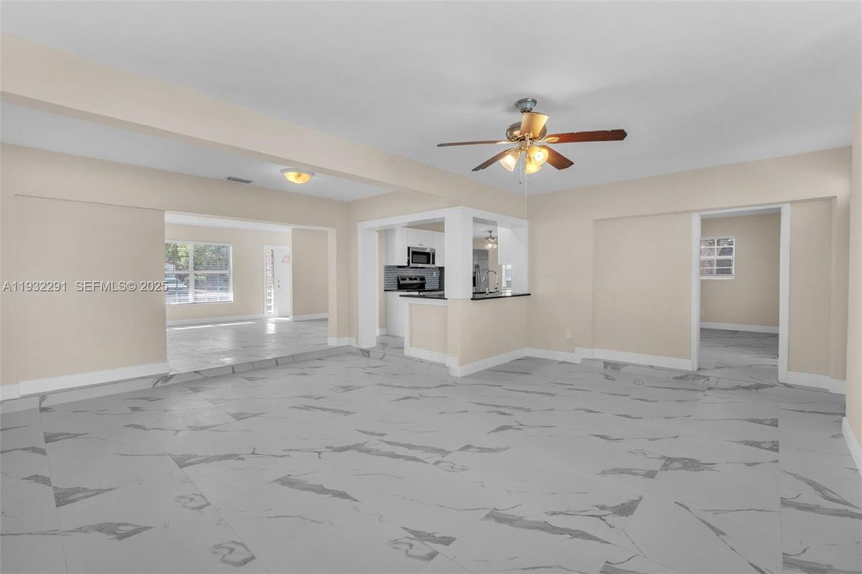 Empty room, Interior, Kitchen, Marble