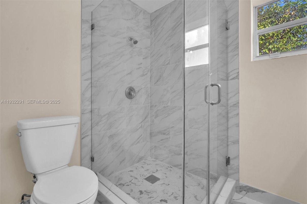 Bathroom, Glass Shower, Interior, Marble, Marble Walls