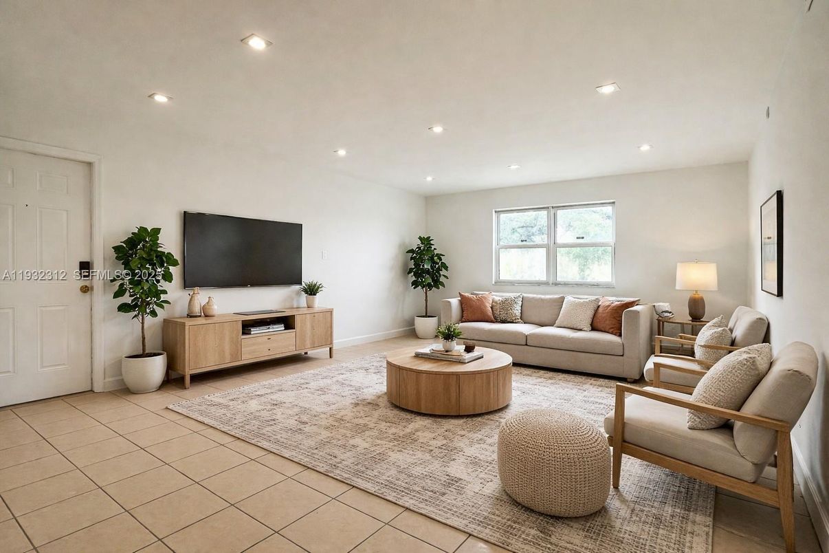 Interior, Living room, Recessed Lighting