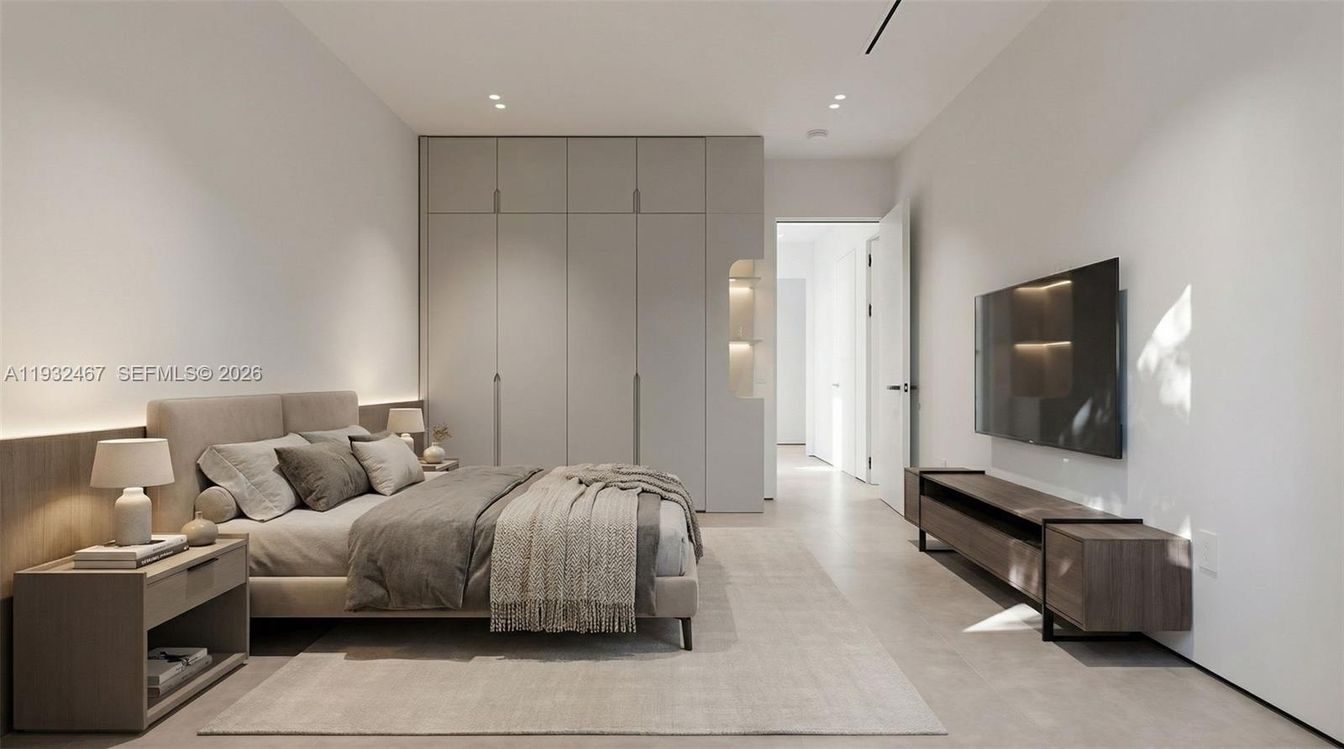 Bedroom, Interior, Recessed Lighting