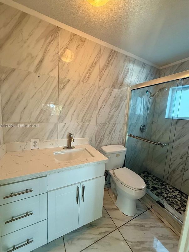 Bathroom, Glass Shower, Interior, Marble, Marble Walls
