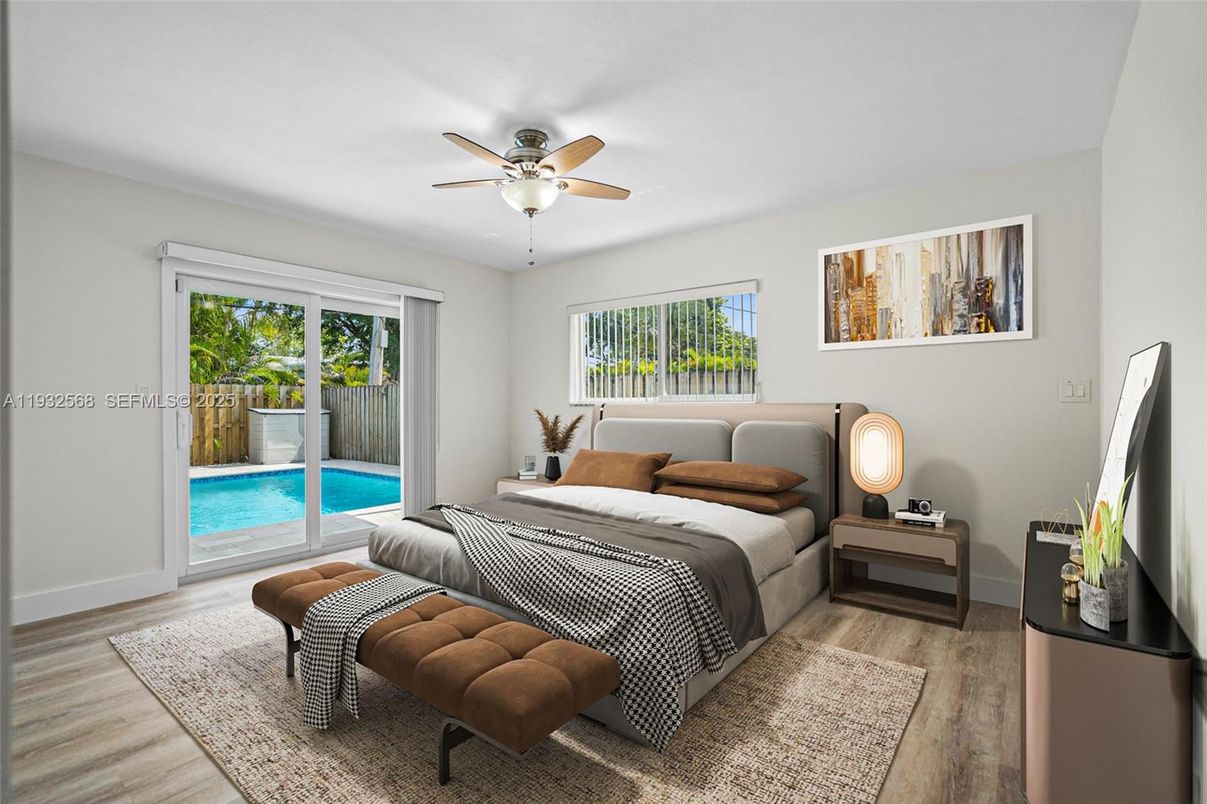 Bedroom, Interior, Wood Texture Flooring