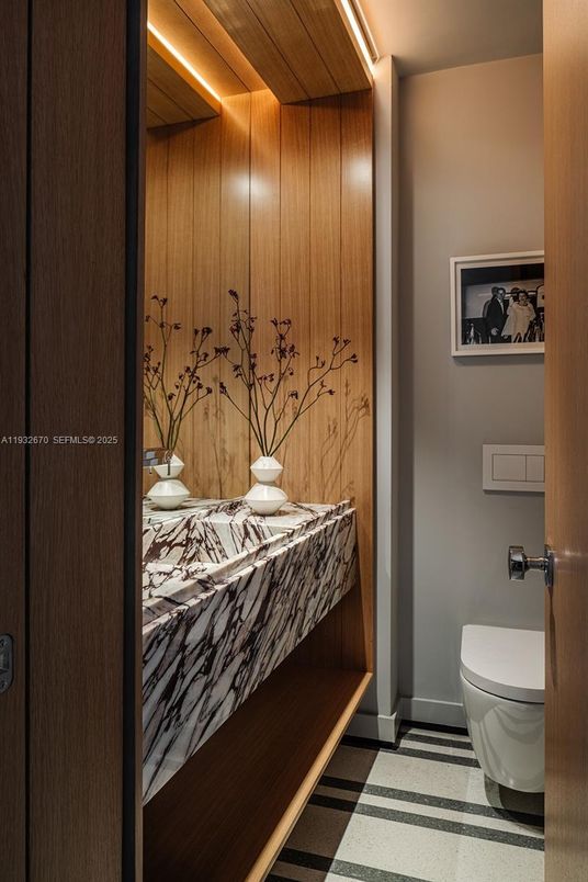 Bathroom, Interior, Wooden Walls