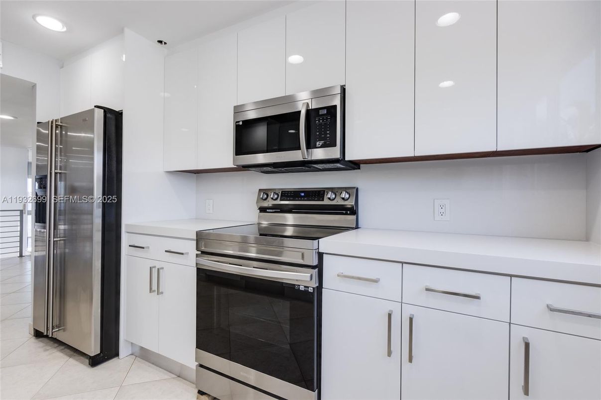 Interior, Kitchen, Recessed Lighting, Stainless Steel Appliances