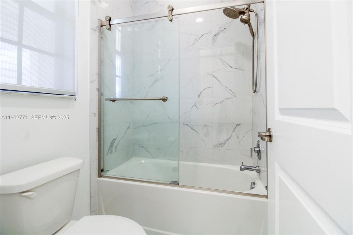 Bathroom, Glass Shower, Interior, Marble Walls