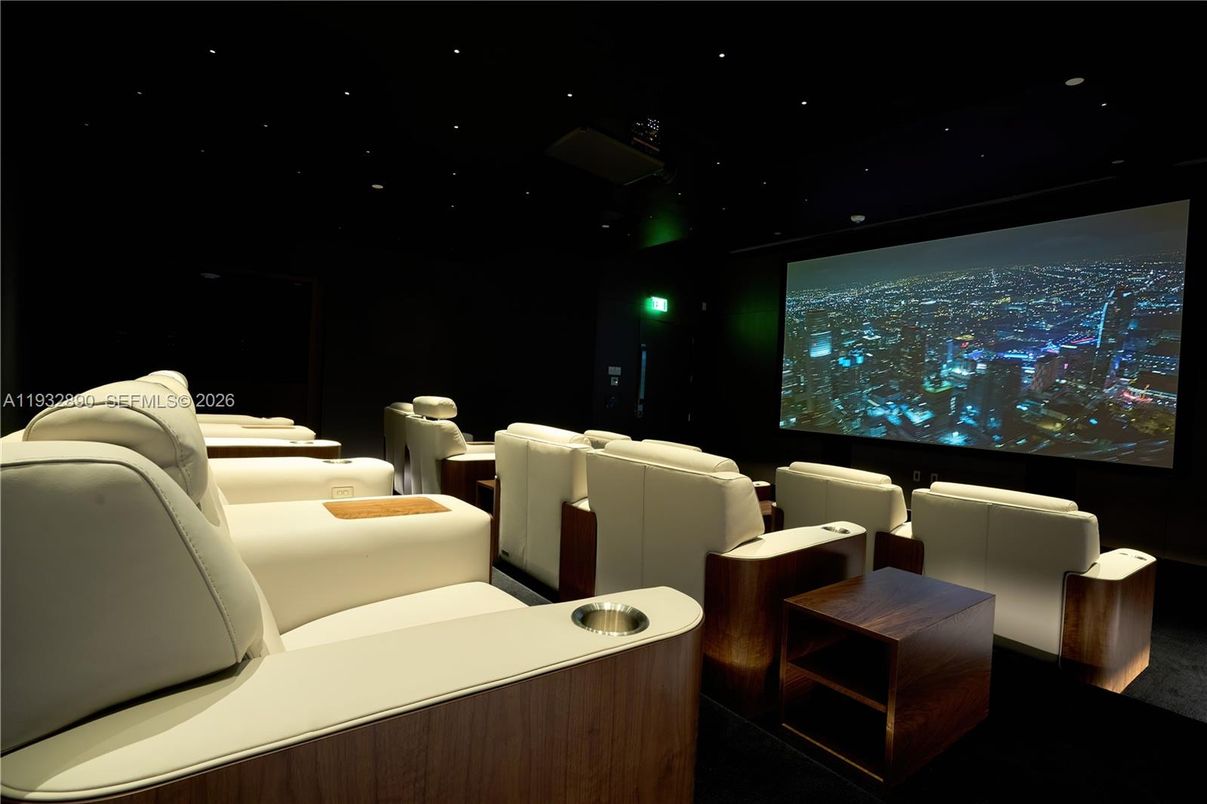 Home Theatre Room, Interior, Projection Screen, Recessed Lighting, Theatre Room